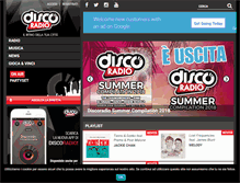 Tablet Screenshot of discoradio.it